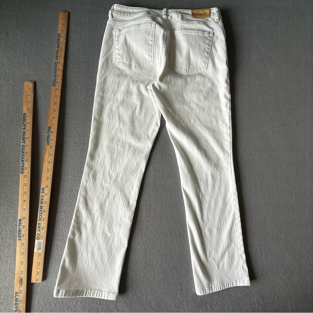Lauren Ralph Lauren Modern Straight Curvy White Pants size‎ 10 - Picture 5 of 14